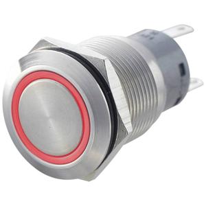 TRU COMPONENTS 701308 LAS1-AGQ-11E, RD Vandalismebestendige druktoets 250 V/AC 5 A 1x aan/(aan) Moment Rood IP67 1 stuk(s)