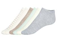 esmara 6 paar sokken (crème/beige/mint/grijs, 39-42)