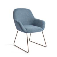 Jesper Home Eetkamerstoel 'Kushi' Slide Rose, kleur Ocean Eyes