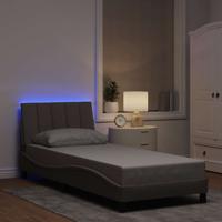 Bedframe zonder matras "Hanko" 90x190 cm stof taupe