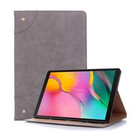 Retro boek stijl horizontale Flip lederen case voor Galaxy tab S5e 10 5 T720/T725 met houder & kaartsleuven & portemonnee (grijs)
