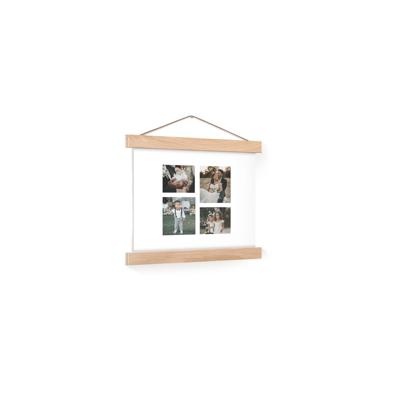 Gepersonaliseerde poster met houten posterhanger 20x20