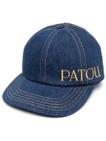 Patou casquette en jean à logo brodé - Bleu - thumbnail