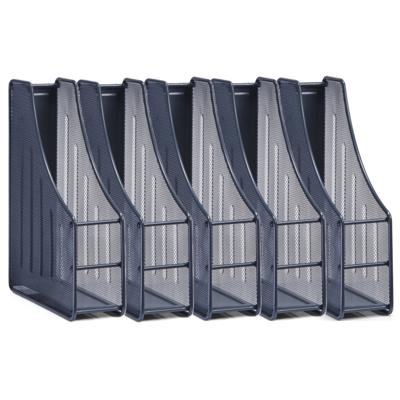 Zeller Lectuurbak - 5x - documenten opbergbak - antraciet grijs - draad metaal - L9 x B27 x H35 cm Zeller Lectuurbak - 5x - documenten opbergbak - antraciet grijs - draad metaal - L9 x B27 x H35 cm