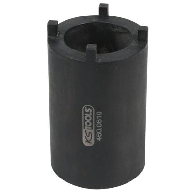 KS Tools 460.0610 1/2 DAF-sleufmoersleutel voor bevestiging van stuurstangen met 4 pennen, 52 mm