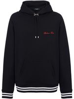 Balmain hoodie en coton à broderies signature - Noir - thumbnail