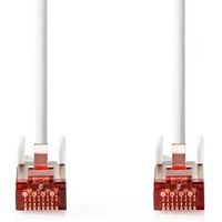 CAT6-kabel | RJ45 Male | RJ45 Male | S/FTP | 3.00 m | Rond | LSZH | Wit | Label - thumbnail