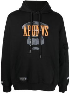 AAPE BY *A BATHING APE® hoodie à logo imprimé - Noir