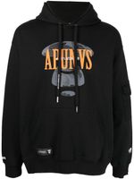 AAPE BY *A BATHING APE® hoodie à logo imprimé - Noir - thumbnail