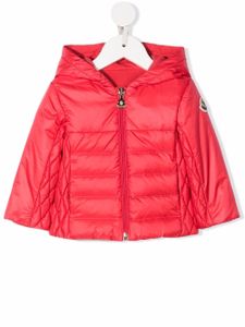 Moncler Enfant doudoune à logo imprimé - Rose