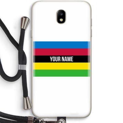 WK Wielrennen: Samsung Galaxy J7 (2017) Transparant Hoesje met koord WK Wielrennen: Samsung Galaxy J7 (2017) Transparant Hoesje met koord