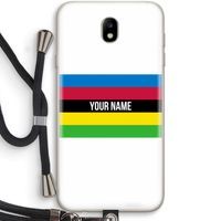 WK Wielrennen: Samsung Galaxy J7 (2017) Transparant Hoesje met koord