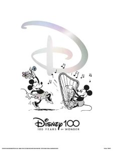 Disney100 Mickey Mouse Art Print 30x40cm