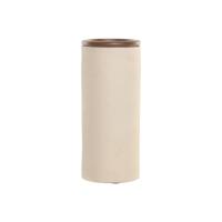 Vaas Home ESPRIT Bruin Beige Terra cotta Mangohout 16 x 16 x 40 cm