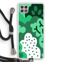Bushes: Samsung Galaxy A22 4G Transparant Hoesje met koord