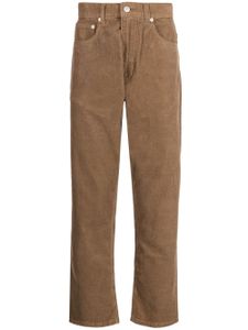 CHOCOOLATE pantalon en velours côtelé à coupe droite - Marron