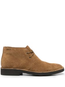 Polo Ralph Lauren bottines en daim à patch logo - Marron