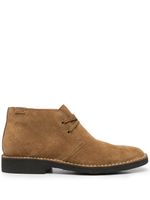 Polo Ralph Lauren bottines en daim à patch logo - Marron