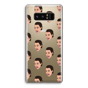 Ugly Cry Call: Samsung Galaxy Note 8 Transparant Hoesje
