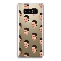 Ugly Cry Call: Samsung Galaxy Note 8 Transparant Hoesje