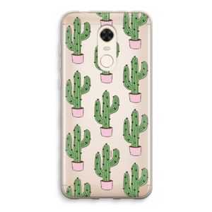 Cactus Lover: Xiaomi Redmi 5 Transparant Hoesje