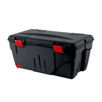 EDA outdoor/tuin opberg box - vocht- en vorstbestendig - zwart - 110 liter - 86 x 49 x 40 cm
