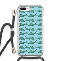 Kroko: iPhone 7 PLUS Transparant Hoesje met koord