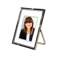 Giftdecor Fotolijstje voor 10 x 15 cm foto - goud - metaal - Modern - frame 16 x 21 cm - staand