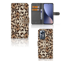 Xiaomi 12 Pro Telefoonhoesje met Pasjes Leopard