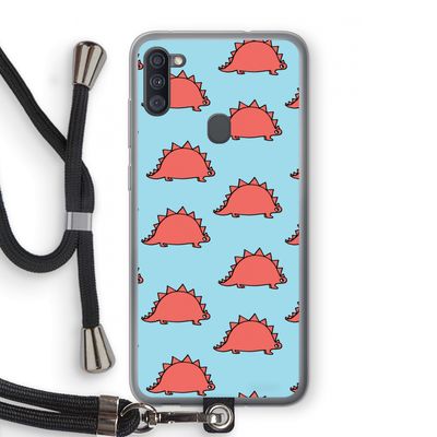 Dinosawrr: Samsung Galaxy A11 Transparant Hoesje met koord