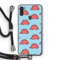Dinosawrr: Samsung Galaxy A11 Transparant Hoesje met koord