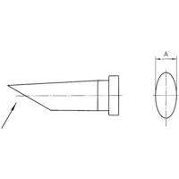 Weller LT-BB Soldeerpunt Ronde vorm, lang, afgeschuind Grootte soldeerpunt 2.4 mm Inhoud: 1 stuk(s)