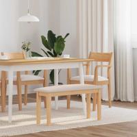 Bank 90 cm massief hout rubber