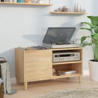 Platenkast 84,5x38x48 cm bewerkt hout sonoma eikenkleurig - thumbnail
