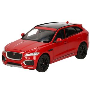 Modelauto Jaguar F-Pace 2016 rood schaal 1:24/20 x 8 x 7 cm