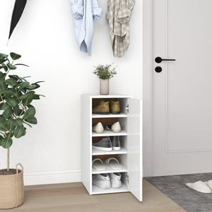 VidaXL Schoenenkast 32x35x70 cm bewerkt hout wit