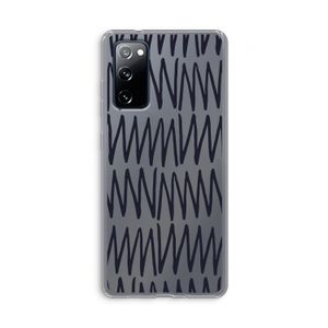 Marrakech Zigzag: Samsung Galaxy S20 FE / S20 FE 5G Transparant Hoesje