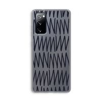 Marrakech Zigzag: Samsung Galaxy S20 FE / S20 FE 5G Transparant Hoesje