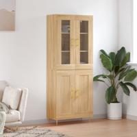 Hoge kast 69,5x34x180 cm bewerkt hout sonoma eikenkleurig