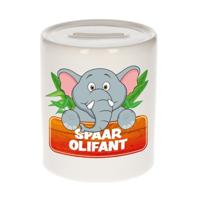 Kinder spaarpot Slurfie - met olifanten print - H9 cm
