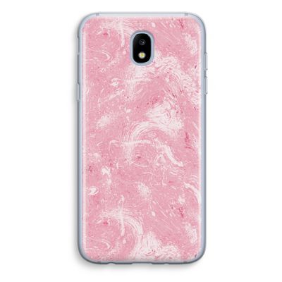 Abstract Painting Pink: Samsung Galaxy J5 (2017) Transparant Hoesje