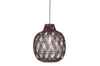 GOOD&MOJO Hanglamp 'Mendoza' Bamboe, 40cm, kleur Burgundy