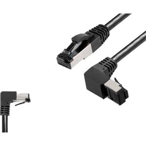 BKL Electronic 144016 RJ45 Netwerkkabel, patchkabel CAT 8.1 S/FTP 0.5 m Zwart Halogeenvrij 1 stuk(s)