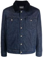 DONDUP veste boutonnée à col en polaire - Bleu - thumbnail