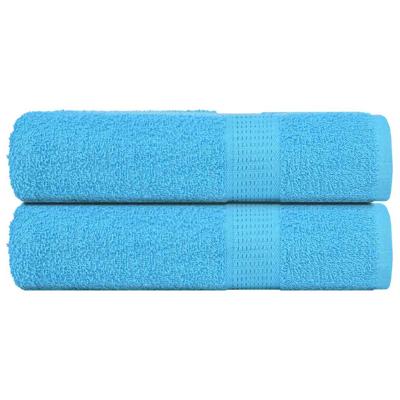 VidaXL Badhanddoeken 2 st 100x150 cm 360 g/m² 100% katoen turquoise