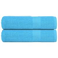 VidaXL Badhanddoeken 2 st 100x150 cm 360 g/m² 100% katoen turquoise