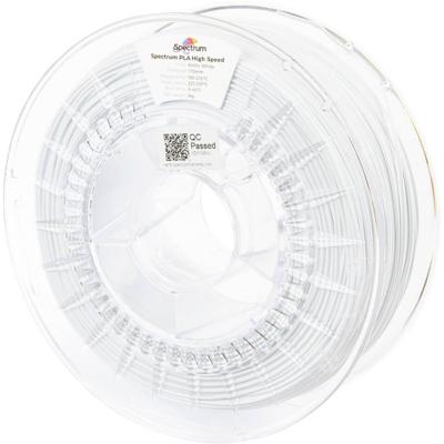 Spectrum Filaments 81048 PLA High Speed Filament PLA kunststof Highspeed filament, Hoge stijfheid, Hoge treksterkte 1.75 mm 1000 g Arctic White, Wit 1 stuk(s)