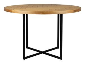 Dutchbone Ronde Eettafel 'Class' Eikenhout, 120cm, kleur Naturel