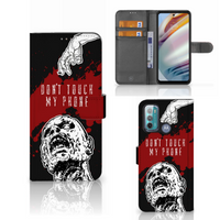 Motorola Moto G60 Portemonnee Hoesje Zombie Blood - thumbnail