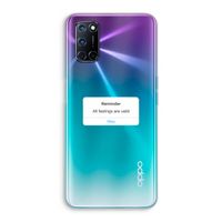 Reminder: Oppo A52 Transparant Hoesje